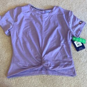 Sports twist crop tee